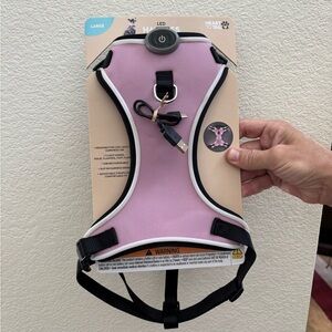 ALDI Pink LED Dog Harness - Large